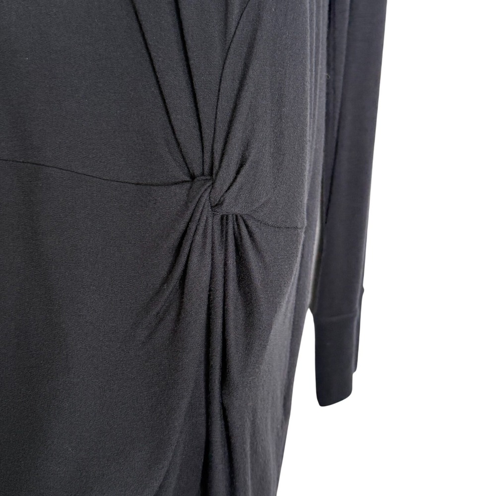 Athleta Women's Small Black Long Sleeve Midi Dress Witchy Whimsigoth Athleisure - Picture 4 of 10